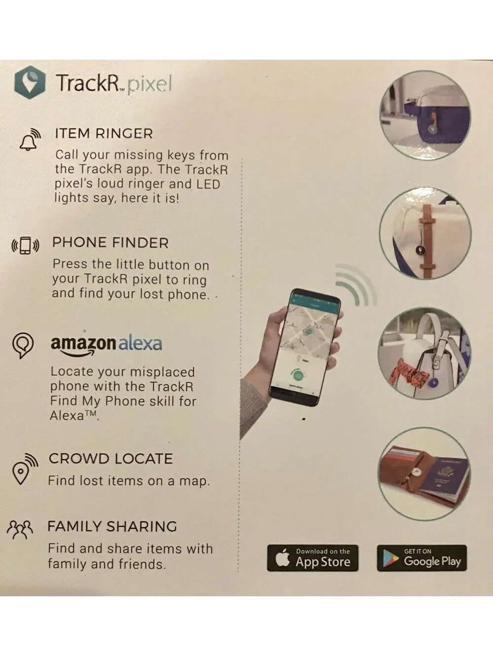 TrackR Pixel Bluetooth Item Finder 3-Pack
